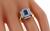 1.23ct Sapphire 0.30ct Diamond Ring Photo 2