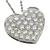 14K white gold heart slide pendant 1