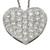 14K white gold heart slide pendant 3