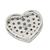 14K white gold heart slide pendant 4