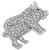 1.40ct diamond pig pin photo 2