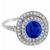 sapphire diamond 18k white gold ring 3