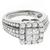 14k white gold diamond cluster ring 3