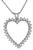 1.50ct diamond gold heart pendant photo 1