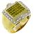 fancy yellow and white diamond 14k yellow gold ring 1