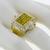 fancy yellow and white diamond 14k yellow gold ring 2