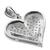 14k white gold diamond heart pendant 4