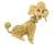 14k yellow gold poodle dog pin 3