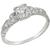 Antique Diamond Platinum Engagement Ring