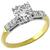 1920s 0.60ct Old Mine Cut Diamond 14k Yellow & White Gold Engagement Ring 