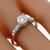 Antique 0.60ct Diamond 2 Tone Gold Engagement Ring 