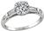 1920s GIA Certified 1.01ct Diamond Engagement Ring