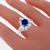 sapphire diamond platinum ring 2