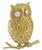 diamond 14k yellow owl  pin 2