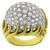 diamond  18k yellow and white gold ring 3