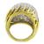 diamond  18k yellow and white gold ring 4