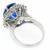  14k white gold sapphire diamond cocktail ring 4