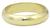 1960s 14k yellow gold wedding band  back view photo