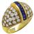 diamond sapphire 14k yellow gold ring 1