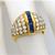 diamond sapphire 14k yellow gold ring 2