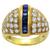 diamond sapphire 14k yellow gold ring 3