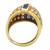 diamond sapphire 14k yellow gold ring 4