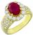 2.00ct ruby 2.00ct diamond ring photo 1