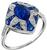 2.05ct Sapphire 0.20ct Diamond Ring Photo 1