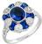 2.20ct sapphire 0.80ct diamond ring photo 1