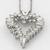 14k white gold open heart pendant 2