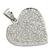  14K white gold heart pendant 2