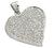  14K white gold heart pendant 3