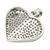  14K white gold heart pendant 4