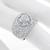 stunning diamond 18k white gold ring 2