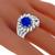 sapphire diamond 14k white gold ring 2