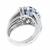 sapphire diamond 14k white gold ring 4