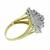  14k yellow gold diamond cluster ring 4