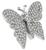 2.50ct Diamond Gold Butterfly Pin Photo 3