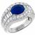  sapphire diamond platinum ring 1