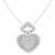 18k white gold diamond heart pendant 2