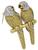 natural fancy yellow and white diamond 18k gold bird pin lefy side view photo