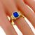  sapphire diamond 18k yellow gold ring 2