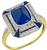 3.00ct Sapphire 0.30ct Diamond Ring Photo 1