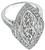 3.17ct Center Diamond Platinum Engagement Ring Photo 3