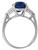 3.17ct Sapphire 0.60ct Diamond Engagement Ring Photo 4