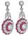 3.73ct diamond 2.50ct ruby earrings photo 2