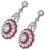 3.73ct diamond 2.50ct ruby earrings photo 3