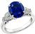 3.99ct Sapphire 0.70ct Diamond Engagement Ring Photo 1