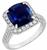 4.24ct sapphire 1.00ct diamond engagement ring photo 1