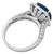 4.24ct sapphire 1.00ct diamond engagement ring photo 4